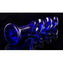 Injo Blue Glass Dildo Sex Toy para mujeres Ij-S10030